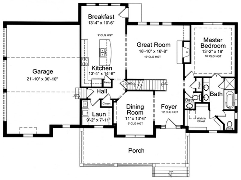 HPP 23992 main floor from houseplansplus.com