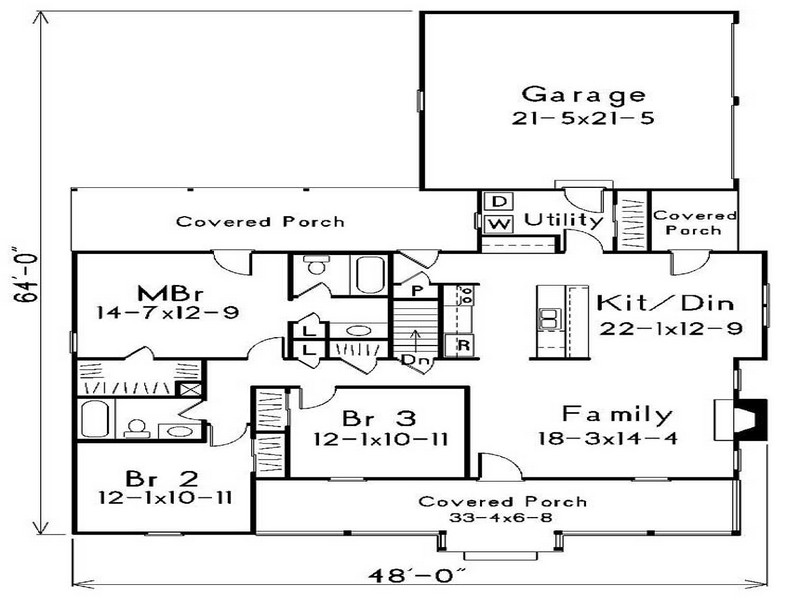 HPP 24236 house plans main floor