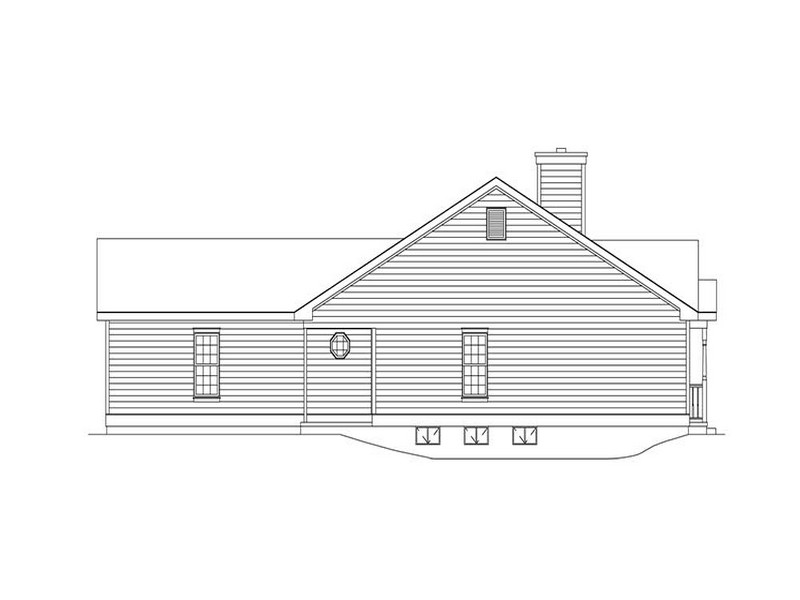 HPP 24236 house plan left  side