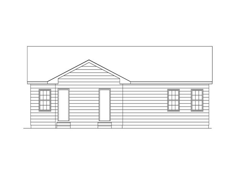 HPP 24245 house plan rear
