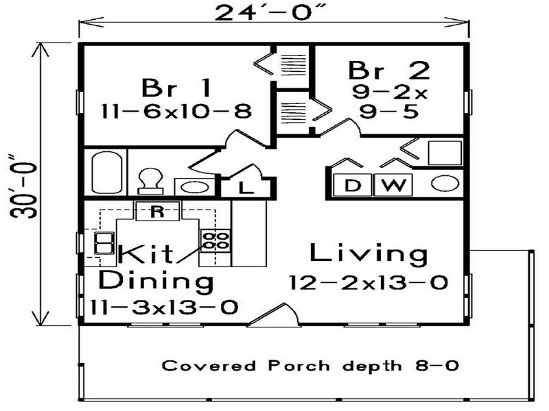 HPP 24253 house plan main floor