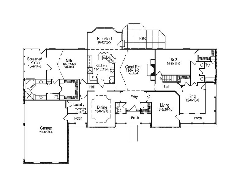 HPP 24204 house plan-flr1