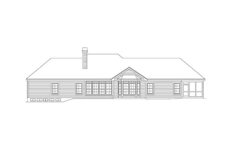 HPP 24204 house plan rear