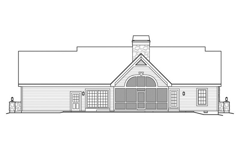 HPP-24269 house plan rear