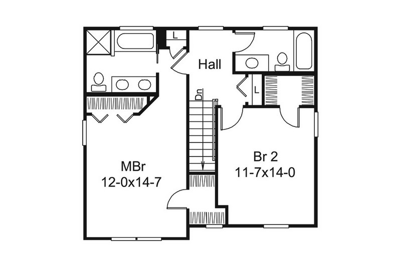 HPP 24280 house plan 2nd floor