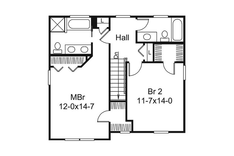 HPP 24280 house plan 2nd floor