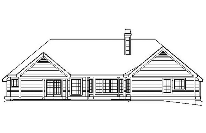 HPP 24289 house plan rear