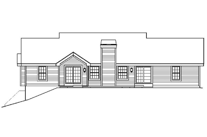 HPP-24298 house plan rear