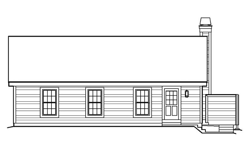 HPP-24308 house plan rear
