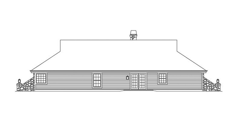 HPP-24316 house plan rear