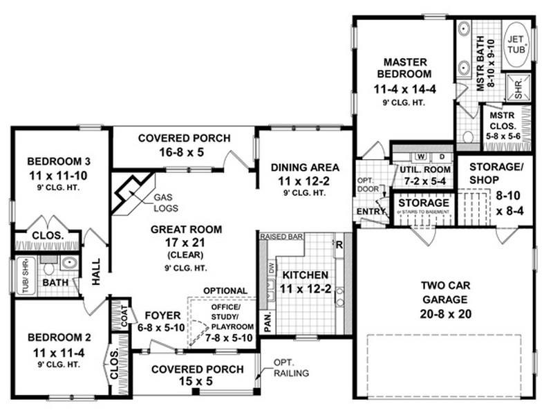 HPP-24343 house plan main floor