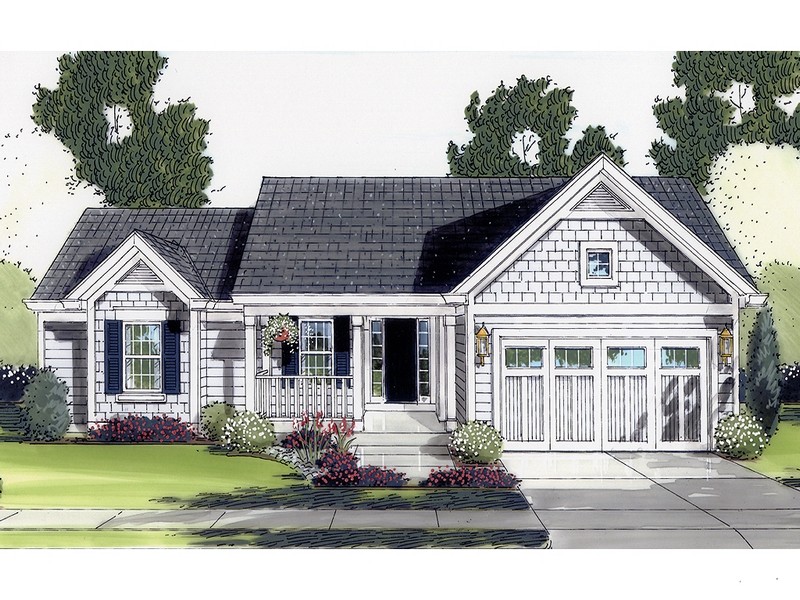 HPP 24168 ranch house plan  rendering