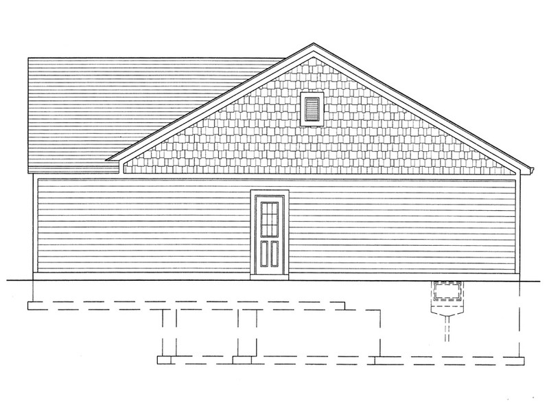 HPP 24168 house plan right side elevation