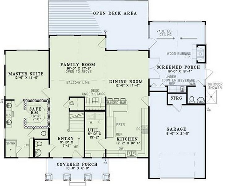 HPP 2679 house plan main floor